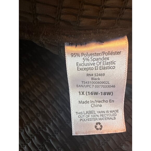 Black Smocked Velvet Puff Sleeve Top 1X 16W-18W)Goth Evening Elegant Whimsygoth - Picture 4 of 5